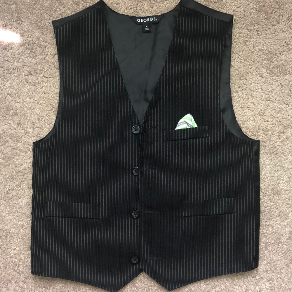 Kids vest with pocket “scarf”